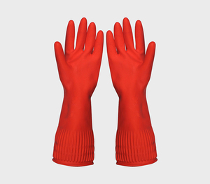 NO.8038 Unlined Long cuff household rubber glove