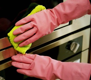 FE103-D Погружение плюшевая домашний латексные перчатки