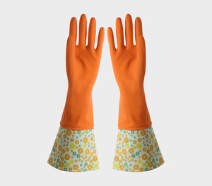 FE506 Cuff-lengthened Household Latex Gloves